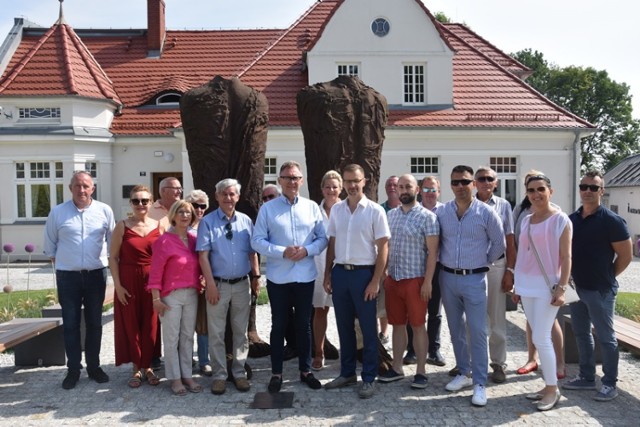 Zagraniczne delegacje z miast partnerskich Śremu odwiedziły muzeum