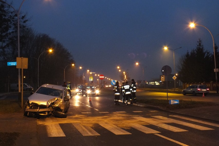 Wypadek w Zamościu na skrzyżowaniu Królowej Jadwigi i Dzieci...