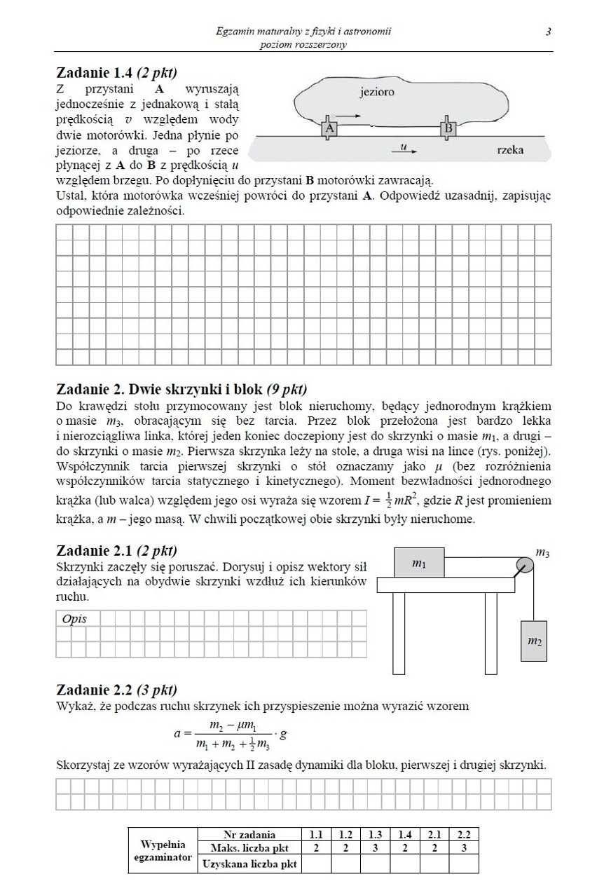 Matura 2013 z CKE. Fizyka - poziom rozszerzony [ARKUSZ, ODPOWIEDZI]