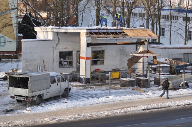 Przebudowa stacji paliw na ówczesnej ulicy 28 Lutego w Szczecinku