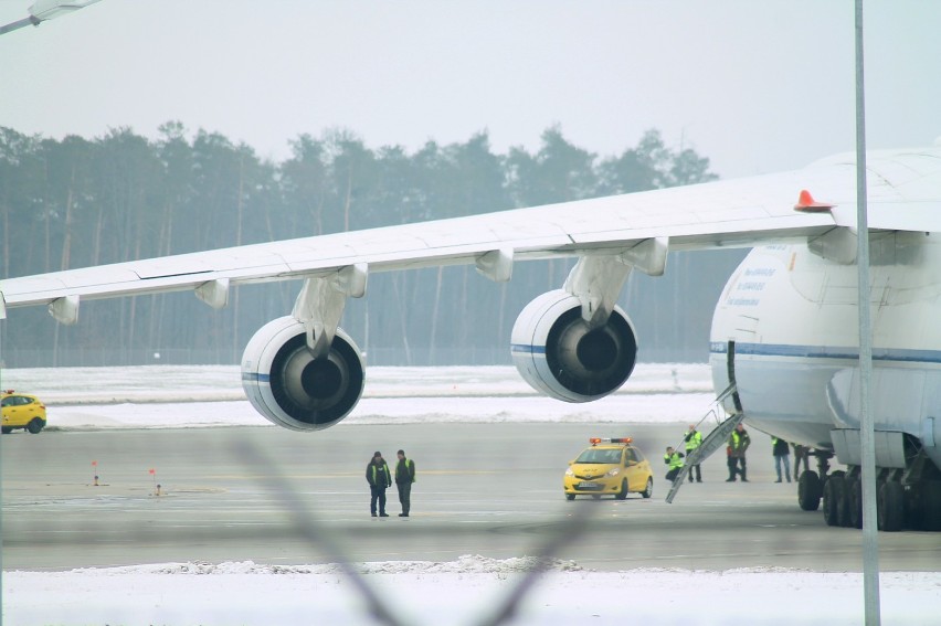 AN-124 odleciał z Portu Lotniczego Lublin