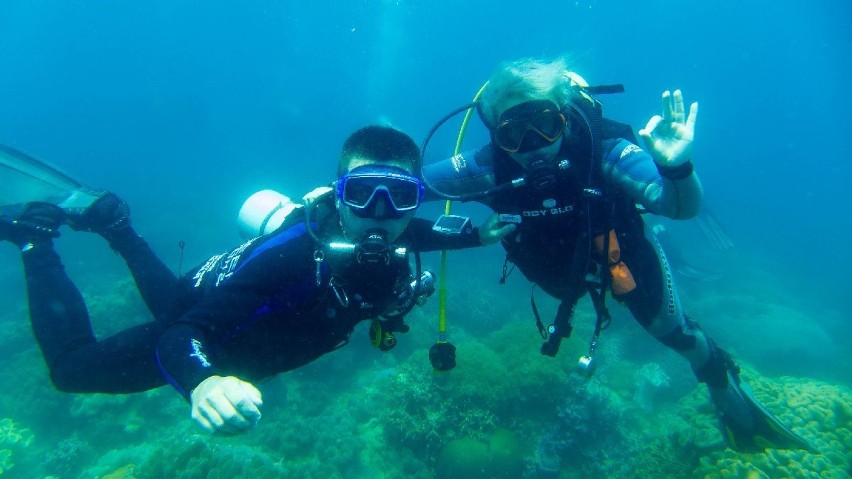 Nurkowie z Rydułtów nurkowali na Filipinach