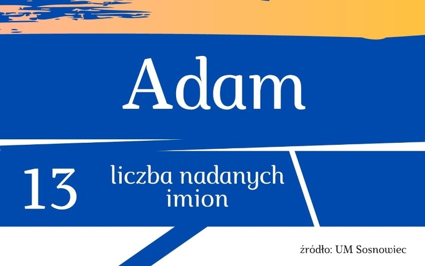 9.-8. Adam

Które imiona dla chłopców wybierali rodzice z...