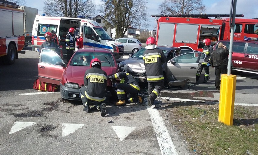 Wypadek w Ostródzie. Zderzyły się samochody