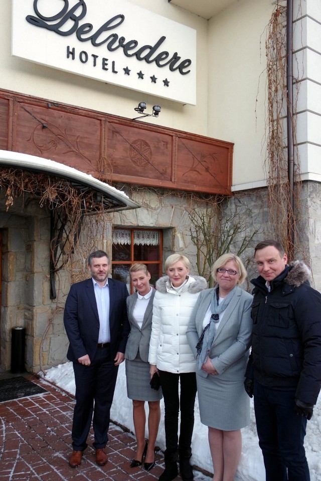 W styczniu w hotelu Belvedere nocowali Andrzej Duda i jego żona Agata