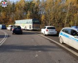 Powiat lubartowski. Autobus wjechał w BMW. Jedna osoba trafiła do szpitala