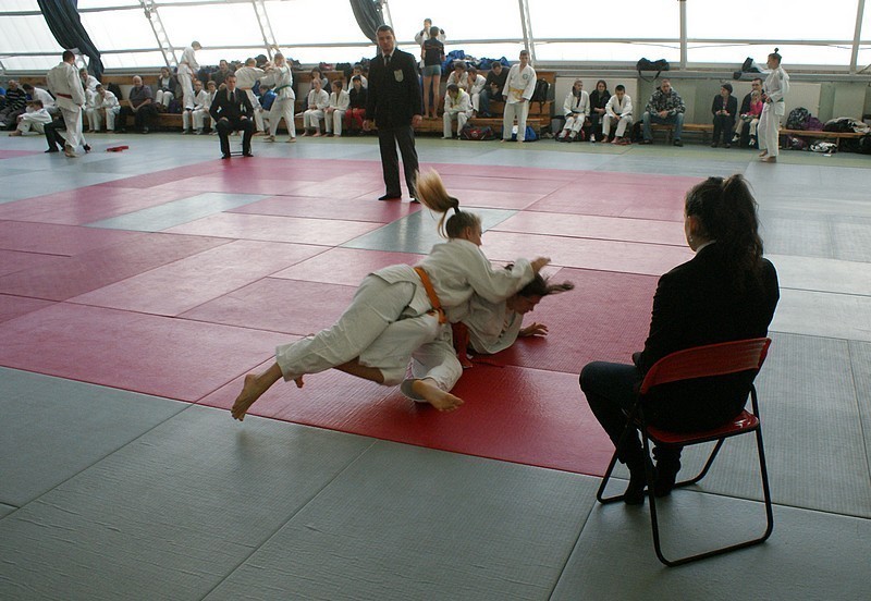 Judocy walczą w hali Olimpii
