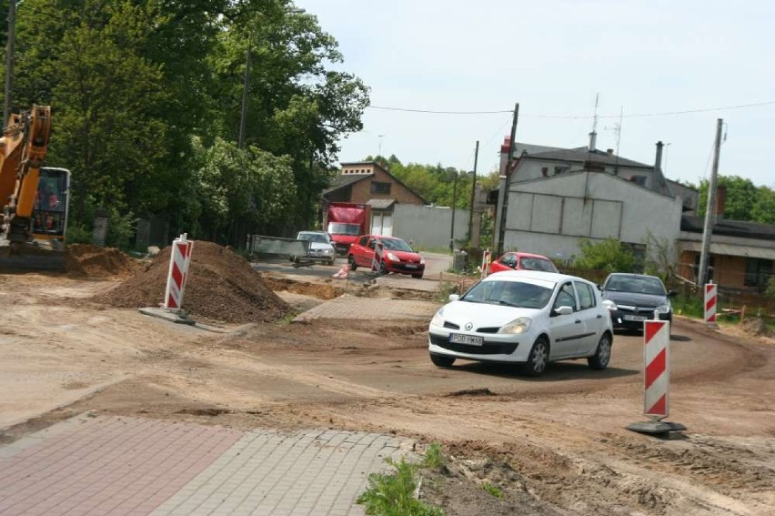 Komunikacja Wągrowiec:Utrudnienia na Rogozińskiej, będą budować rondo