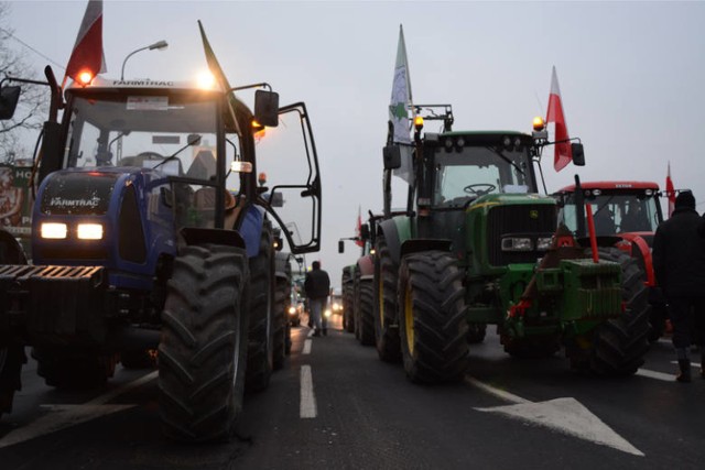 Protest rolników w powiecie międzychodzkim