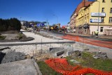 Trwa budowa ścieżek rowerowych wokół Placu Poznańskiego w Bydgoszczy [zdjęcia]
