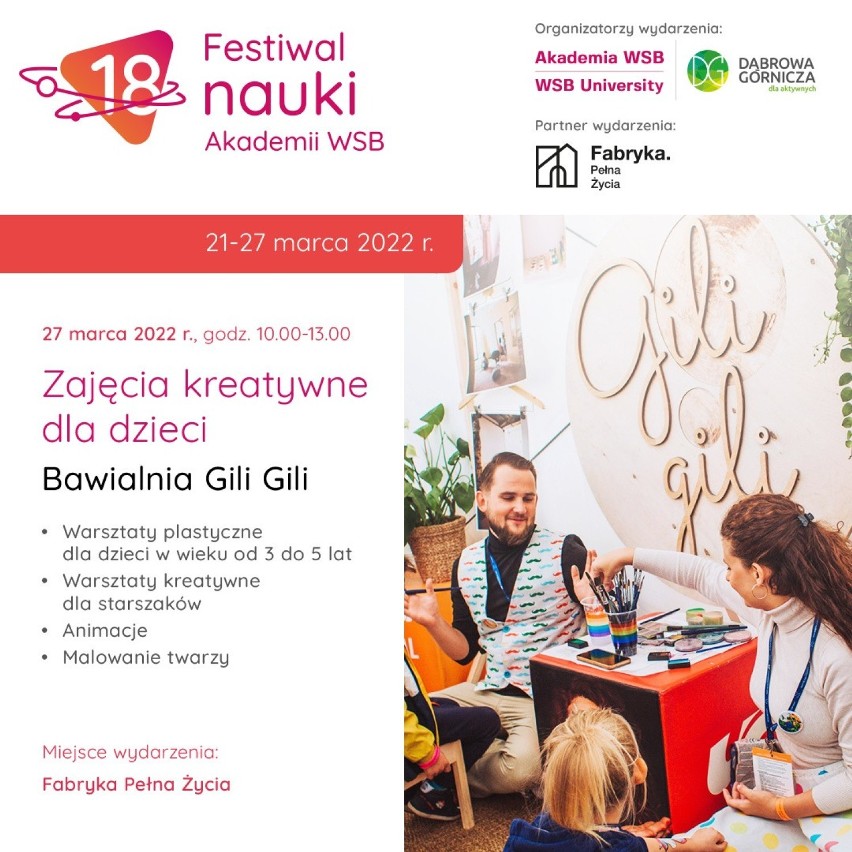 Festiwal Nauki 2022 trwa w Akademii WSB. Część wydarzeń...