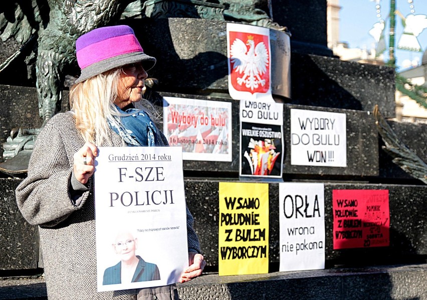 Kraków: protest przeciwko fałszowaniu wyborów [ZDJĘCIA]