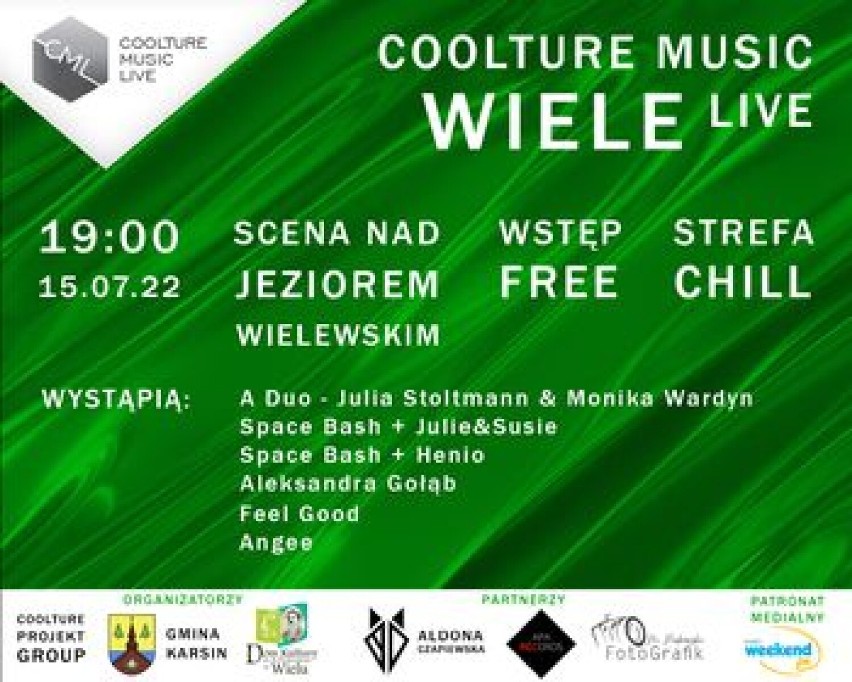 W Wielu rusza Coolture Music Live [15.07.2022] Na scenie wystąpią lokalni artyści