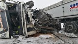 Wypadek na DK8. Zderzenie dwóch samochodów ciężarowych niedaleko Chodorówki