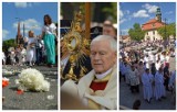 Boże Ciało 2021 w Rawiczu. Tłumne obchody katolickiego święta. Procesja wiernych przeszła z "czerwonego" do "białego" kościoła [ZDJĘCIA]