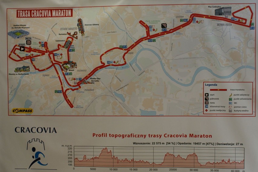 Trasa 12 Cracovia Maraton.