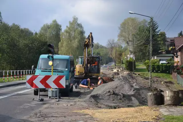 Utrudnienia na ulicy Rydułtowskiej w Radlinie