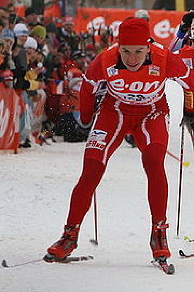 Justyna Kowalczyk podczas Tour de Ski &ndash; Praga 2007.