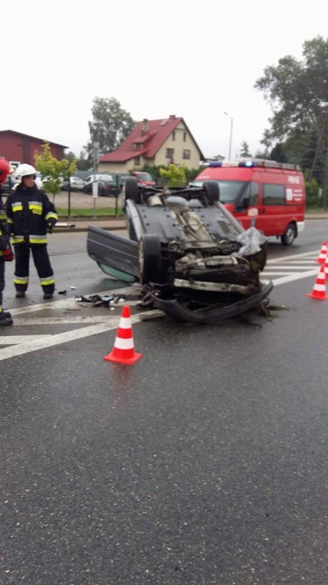 W czwartek doszło do wypadku na ul. Kartuskiej w Kiełpinie.