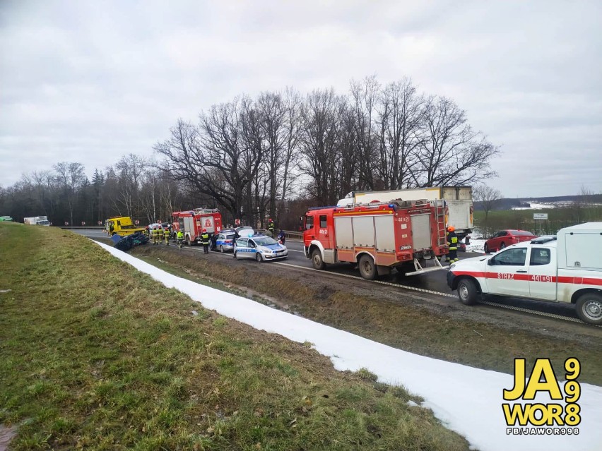 Wypadek na trasie Dobromierz-Bolków