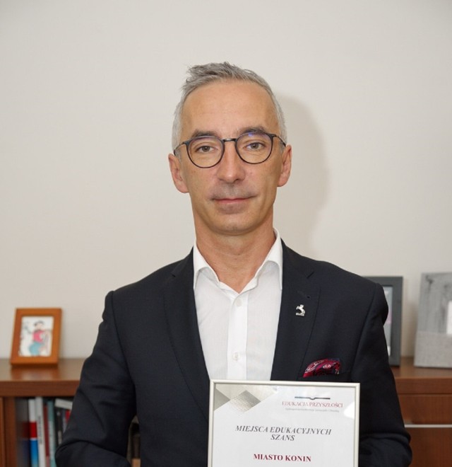 Wiceprezydent Witold Nowak odebrał nagrodę dla Konina