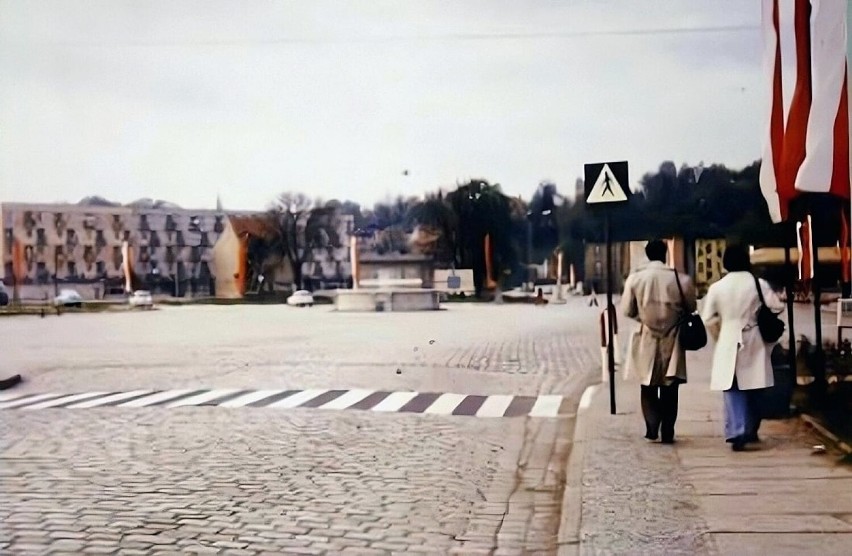 Widok na plac św. Jadwigi w 1975 roku.