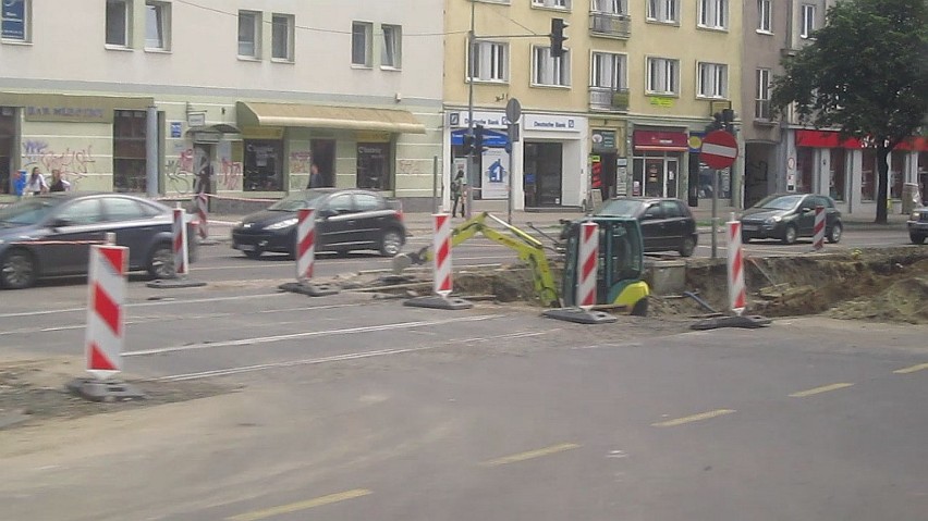 Remont torowiska we Wrzeszczu przedłużony o miesiąc przez zmianę organizacji prac