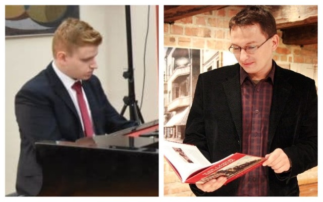 Pianista Jakub Gromadziński otrzymał 5 tys. zł, a historyk Dawid Schoenwald (z prawej) otrzymał 4,5 tys. zł stypendium kulturalnego Grudziądza