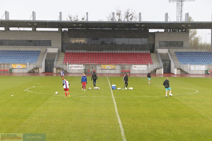Mecz na stadionie OSiR we Włocławku - Włocłavia Włocławek -...