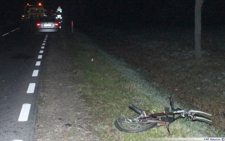 Kucharówka: Tragiczny wypadek na DK 19. Nie żyje rowerzysta [ZDJĘCIA]