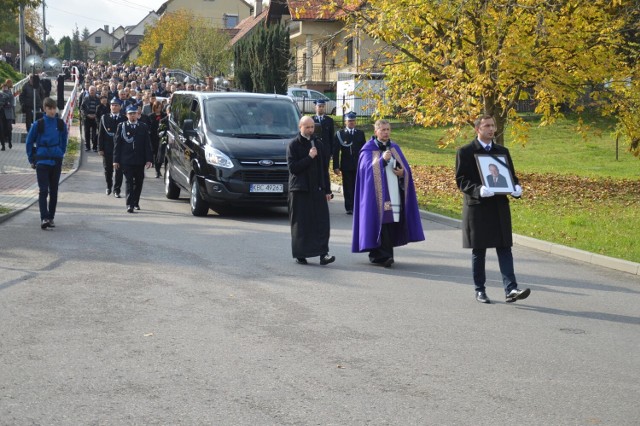 Uroczystości pogrzebowe Ludwika Węgrzyna, byłego starosty bocheńskiego, 11.10.2022