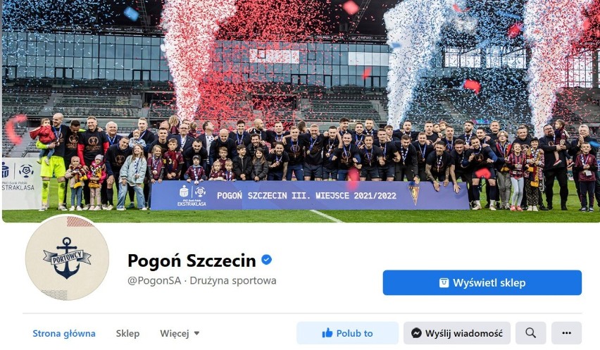 5. miejsce: Pogoń Szczecin - 167.449 osób lubi na Facebooku,...
