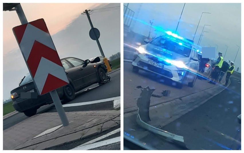 Wypadek na drodze krajowej 91 w Kowalu