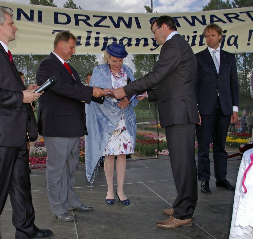 Maj 2011 roku, chrzciny tulipana "Lech Kaczyński".