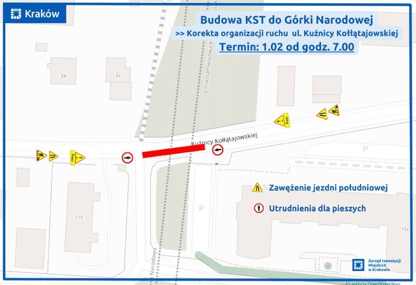 Kraków. Ciągle zmiany w ruchu na krakowskich ulicach z powodu inwestycji. Nadchodzą kolejne