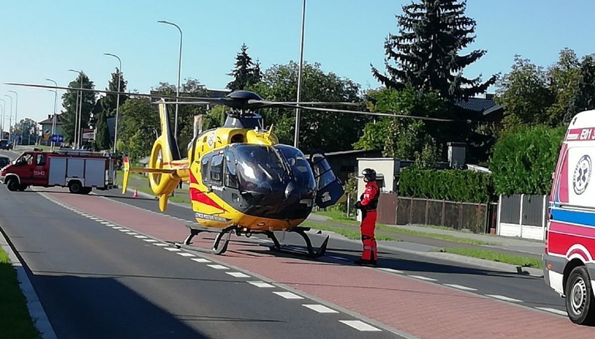 Wypadek na ul. Popiełuszki w Wieluniu. 11-latka zabrana...