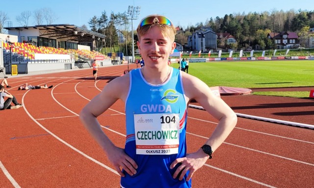 Mikołaj Czechowicz z Gwdy Piła zajął wysokie, czwarte miejsce w kategorii U23 na Mistrzostwach Polski w biegu na 10 km