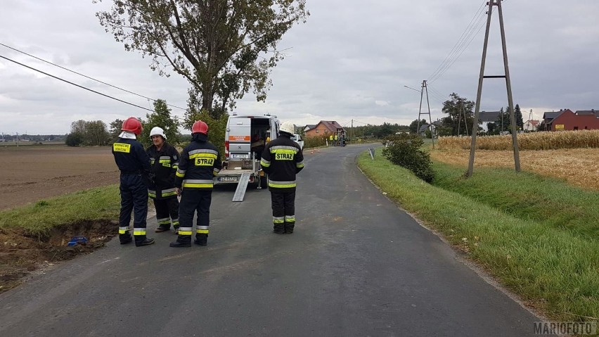 Rozszczelnienie gazociągu w Mechnicach pod Opolem