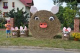 Dożynkowe, zabawne dekoracje całej wsi Klucze