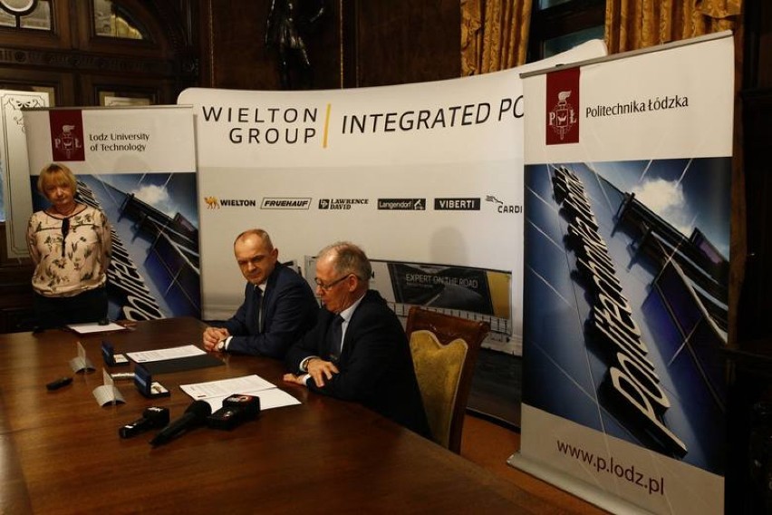 Politechnika Łódzka podpisała porozumienie o współpracy z firmą Wielton. Skorzystają studenci[FOTO]