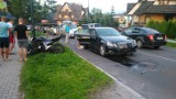 Zakopane. Motocykl wjechał pod samochód [ZDJĘCIA]