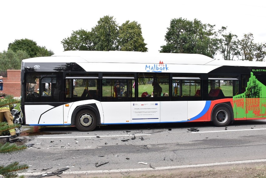 Malbork. Wypadek z udziałem autobusu, do którego doszło 8 sierpnia, był jednym z poważniejszych w historii MZK 