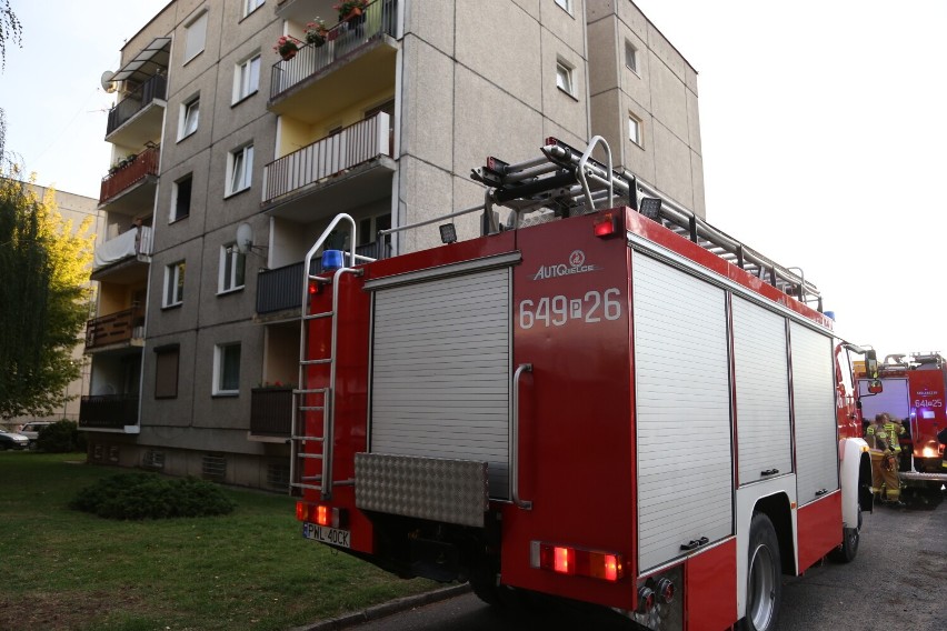 Pożar w budynku wielorodzinnym na wolsztyńskim osiedlu