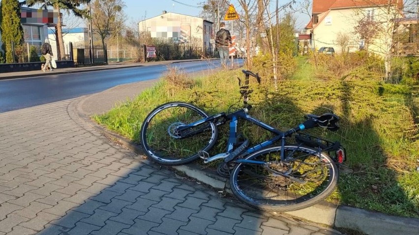 Potrącenie rowerzysty na ul. Droga Kaszubska w Grudziądzu