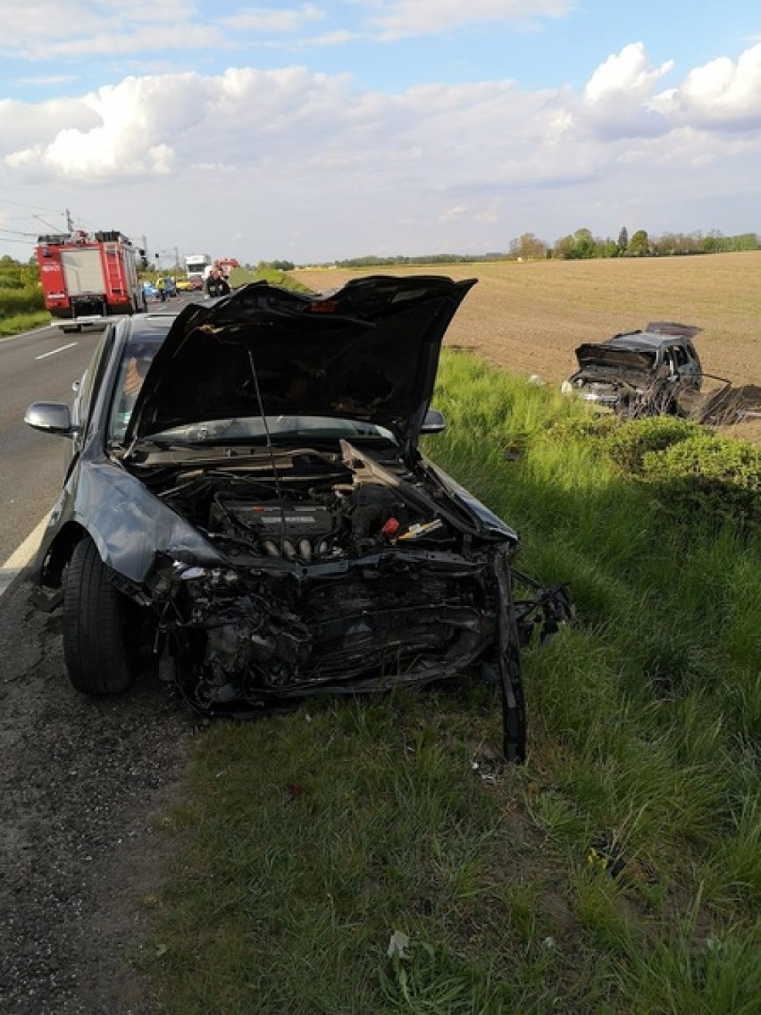 Gmina Trzemeszno: groźny wypadek na DK15 w Lubiniu