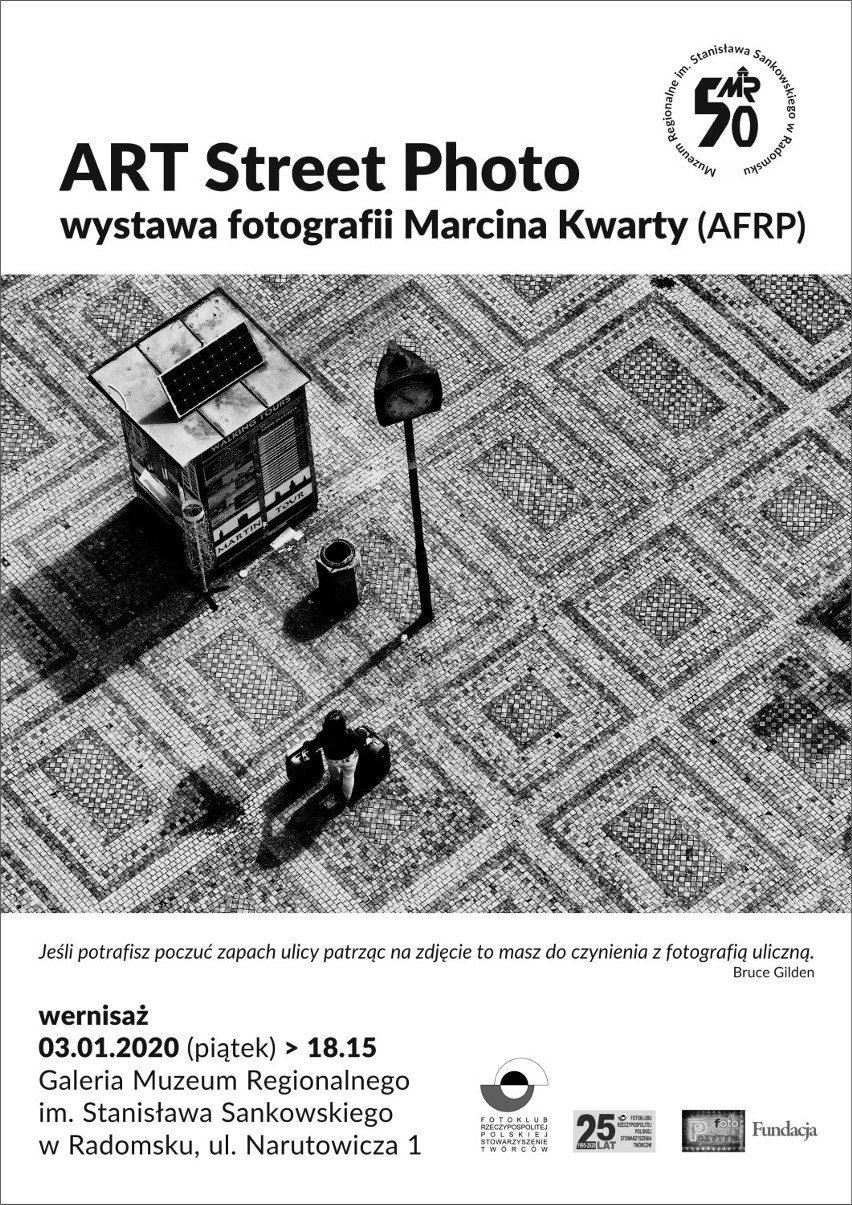 Wernisaż wystawy fotografii Marcina Kwarty „ART STREET PHOTO” w Muzeum Regionalnym w Radomsku