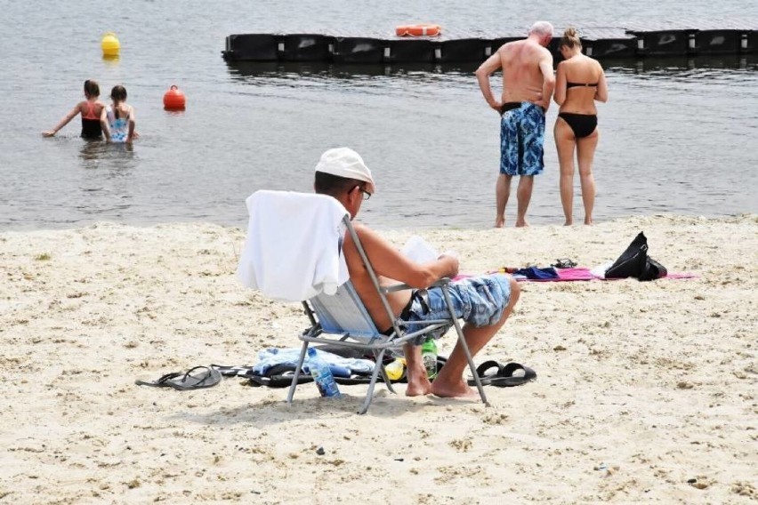 Upał nad zalewem to idealna pogoda dla plażowiczów