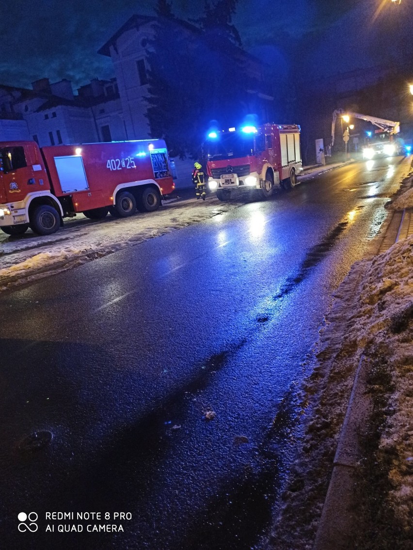 Pożar hotelu w Ciechocinku