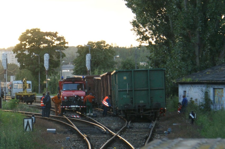 Pociąg towarowy wykoleił się w Gorzowie,