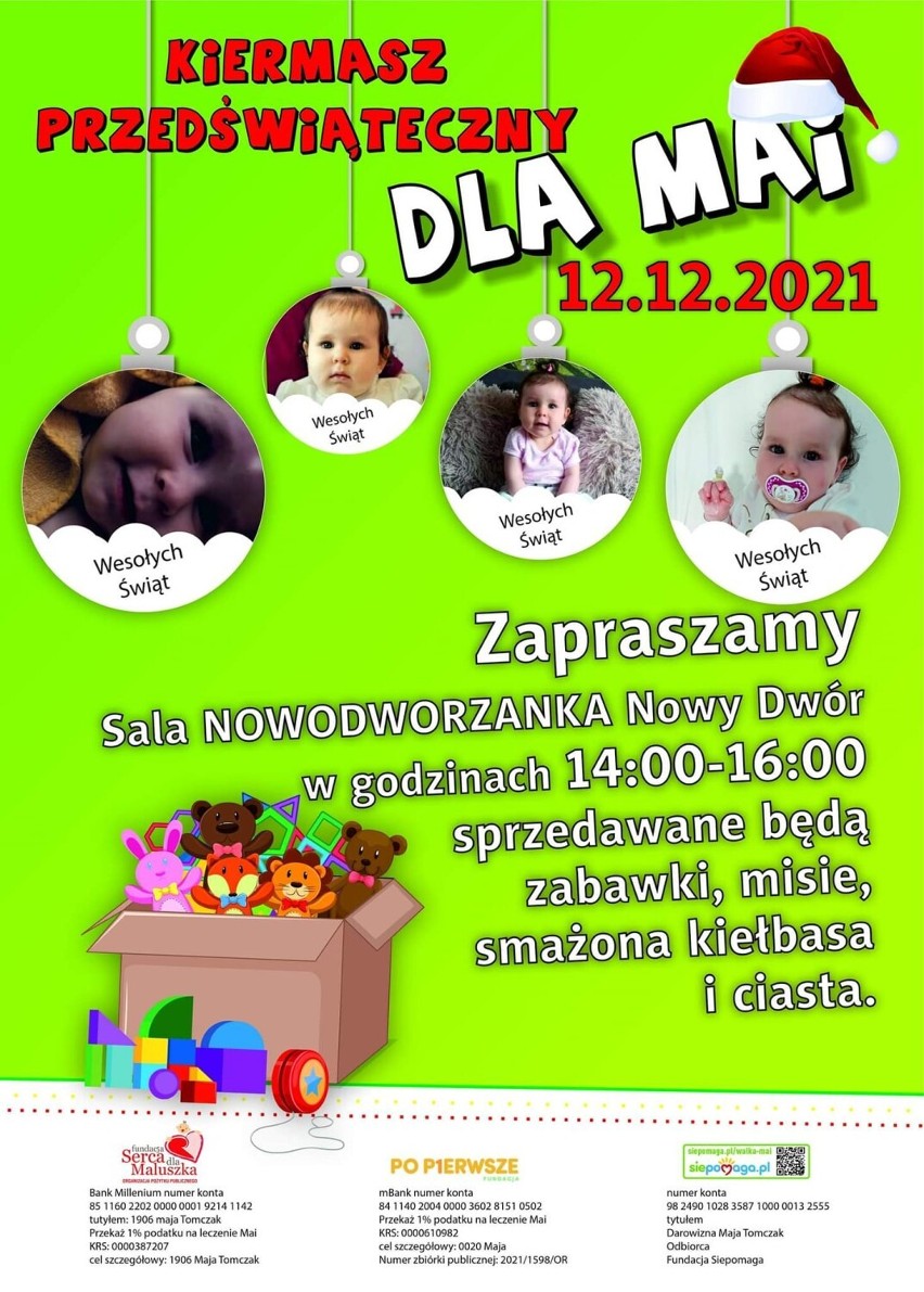 Nowy Dwór gmina Zbąszyń - Kiermasz dla Mai - 12.12.2021